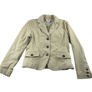 Vintage Talbots Petites Corduroy Blazer Size 6P Beige